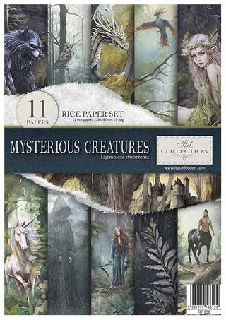 Rice paper set - A4 - Mysterious creatures - 1 - ITD Collection - Tidformera