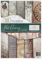 Rice paper set - A4 - Old Diary - 1 - ITD Collection - Tidformera