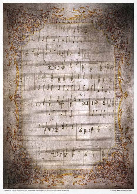 Rice paper set - A4 - Secrets 2 - Gothic Stories - 7 - ITD Collection - Tidformera