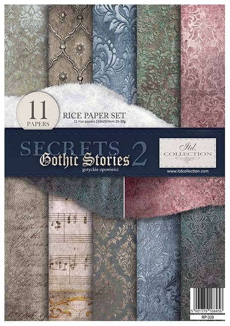 Rice paper set - A4 - Secrets 2 - Gothic Stories - 1 - ITD Collection - Tidformera