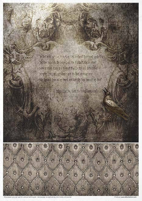 Rice paper set - A4 - Secrets - Gothic Stories - 3 - ITD Collection - Tidformera