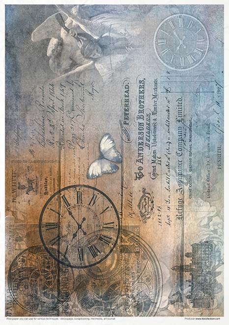 Rice paper set - A4 - Steampunk - 3 - ITD Collection - Tidformera