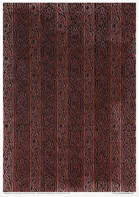Rice paper set - A4 - Vintage Tapestry - 11 - ITD Collection - Tidformera