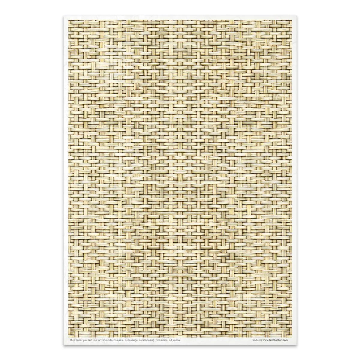 Rice paper set - A4 - Wicker & Rattan - 4 - ITD Collection - Tidformera