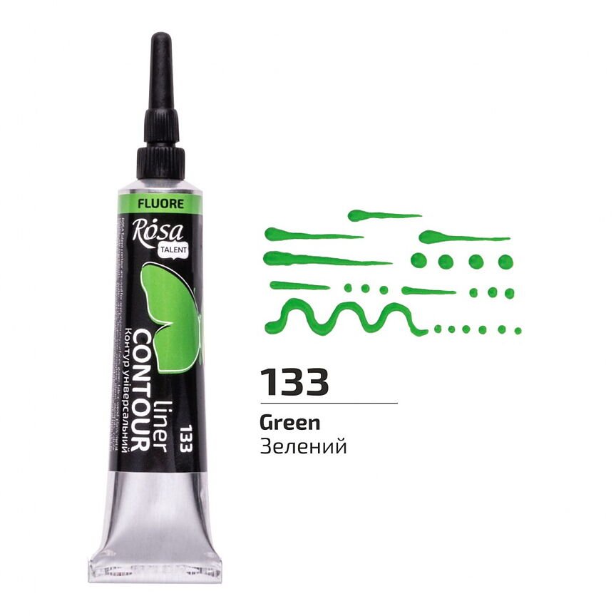 ROSA Talent Liner Contour 20 ml - Fluorescent Green 133 - 1 - ROSA - Tidformera