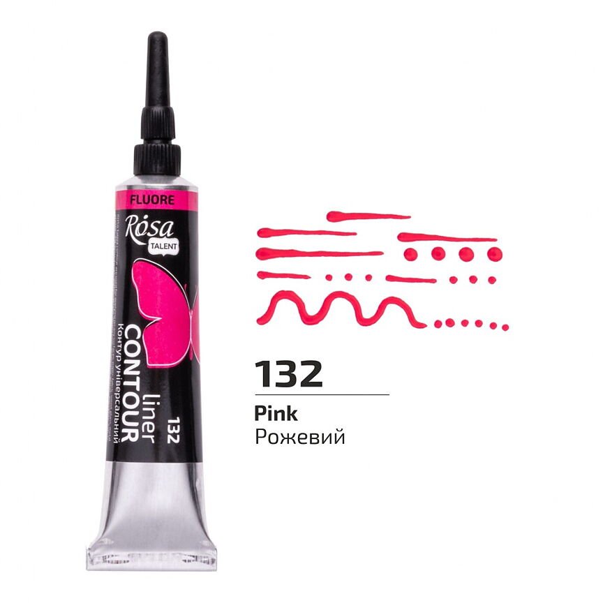 ROSA Talent Liner Contour 20 ml - Fluorescent Pink 132 - 1 - ROSA - Tidformera