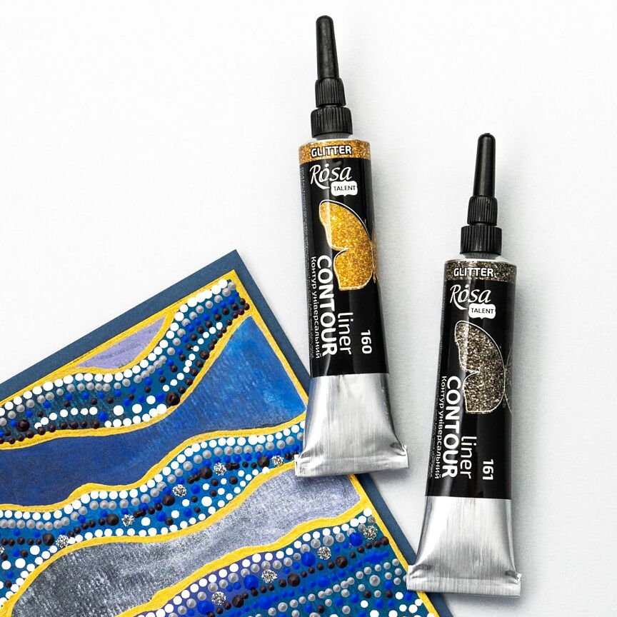 ROSA Talent Liner Contour 20 ml - Glitter Gold 160 - 2 - ROSA - Tidformera