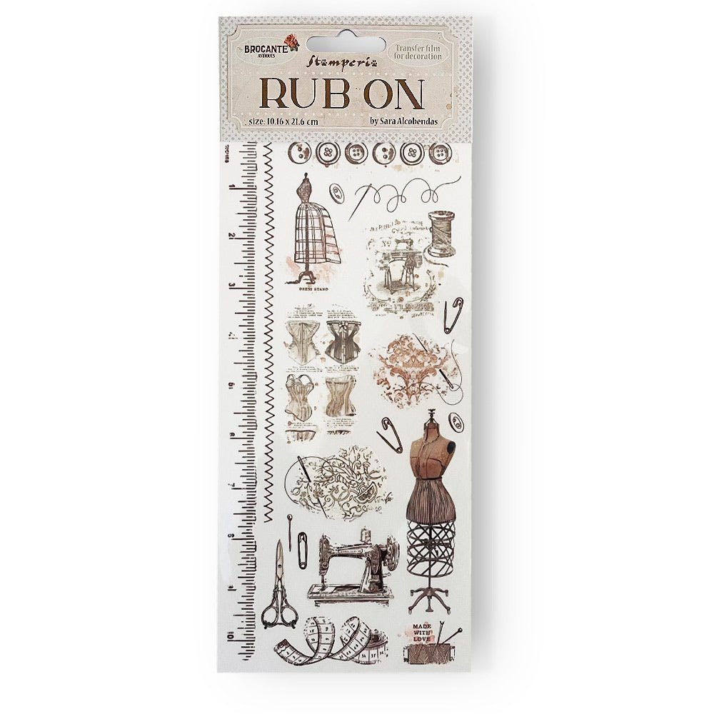 Rub - on Brocante Antiques - Mannequin - 1 - Stamperia - Tidformera