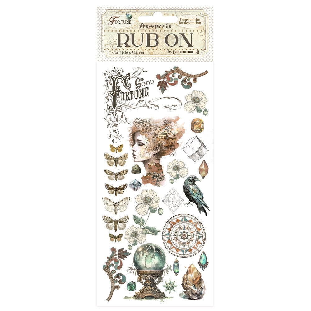 Rub - on Fortune - Face - 1 - Stamperia - Tidformera