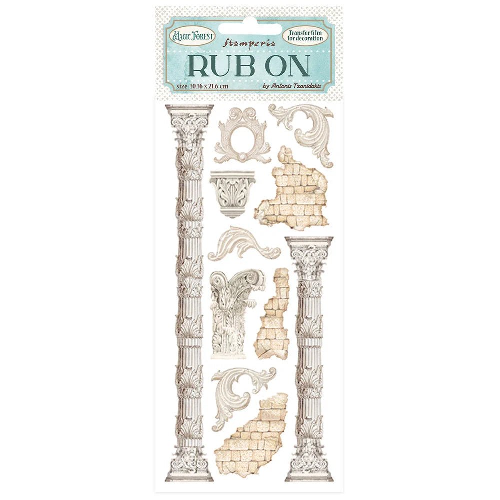 Rub - on Magic Forest - Column - 1 - Stamperia - Tidformera