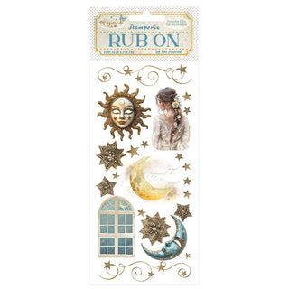 Rub-on - Masquerade - Sun And Moon frÄn Stamperia - Tidformera