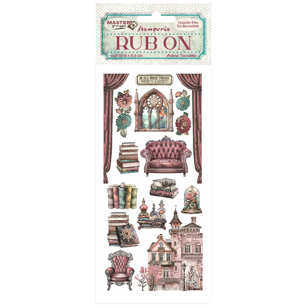 Rub - on - Master of Magic - House - 1 - Stamperia - Tidformera