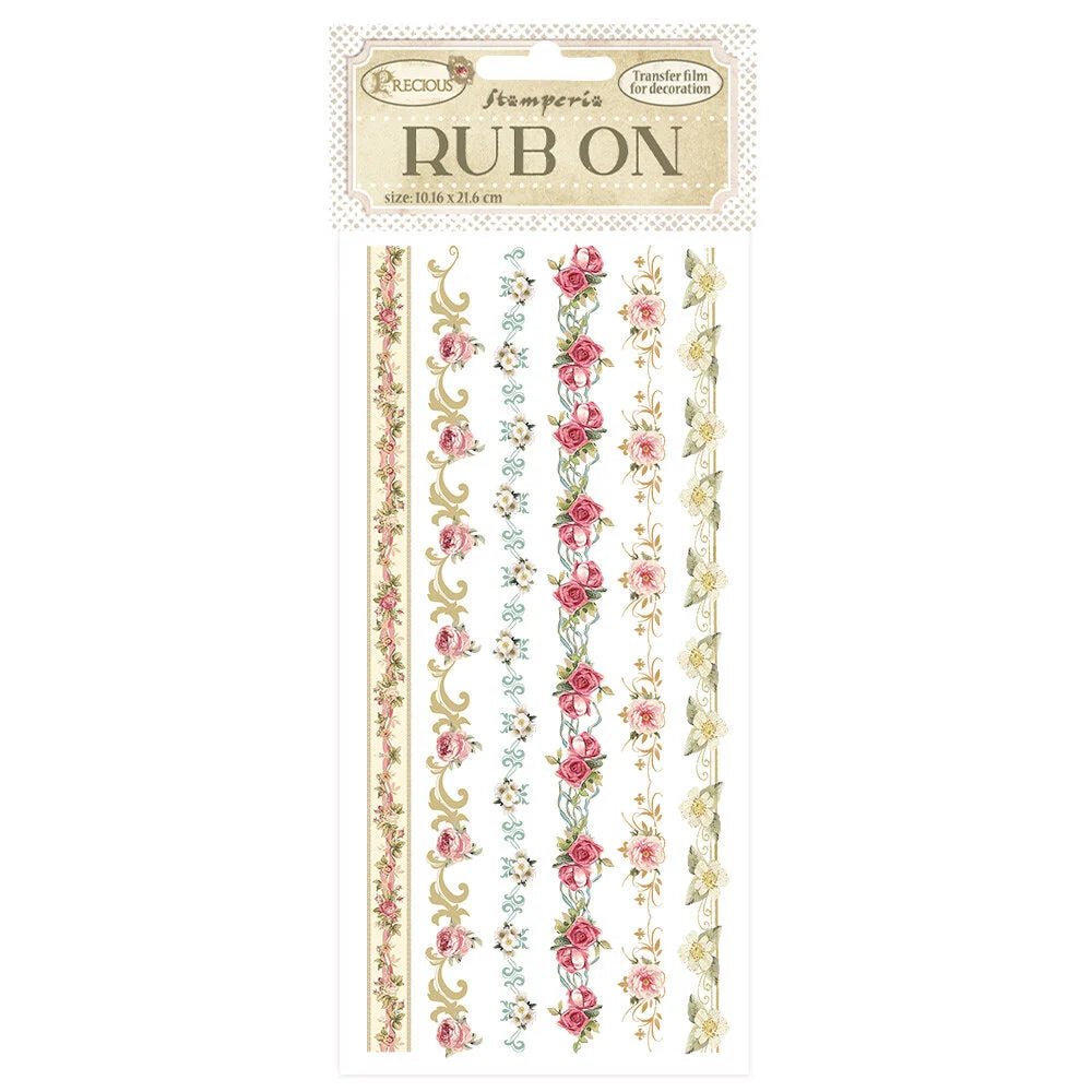 Rub - on Precious - Stripes - 1 - Stamperia - Tidformera