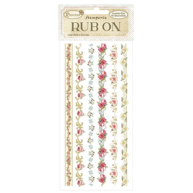 Rub - on Precious - Stripes - 1 - Stamperia - Tidformera