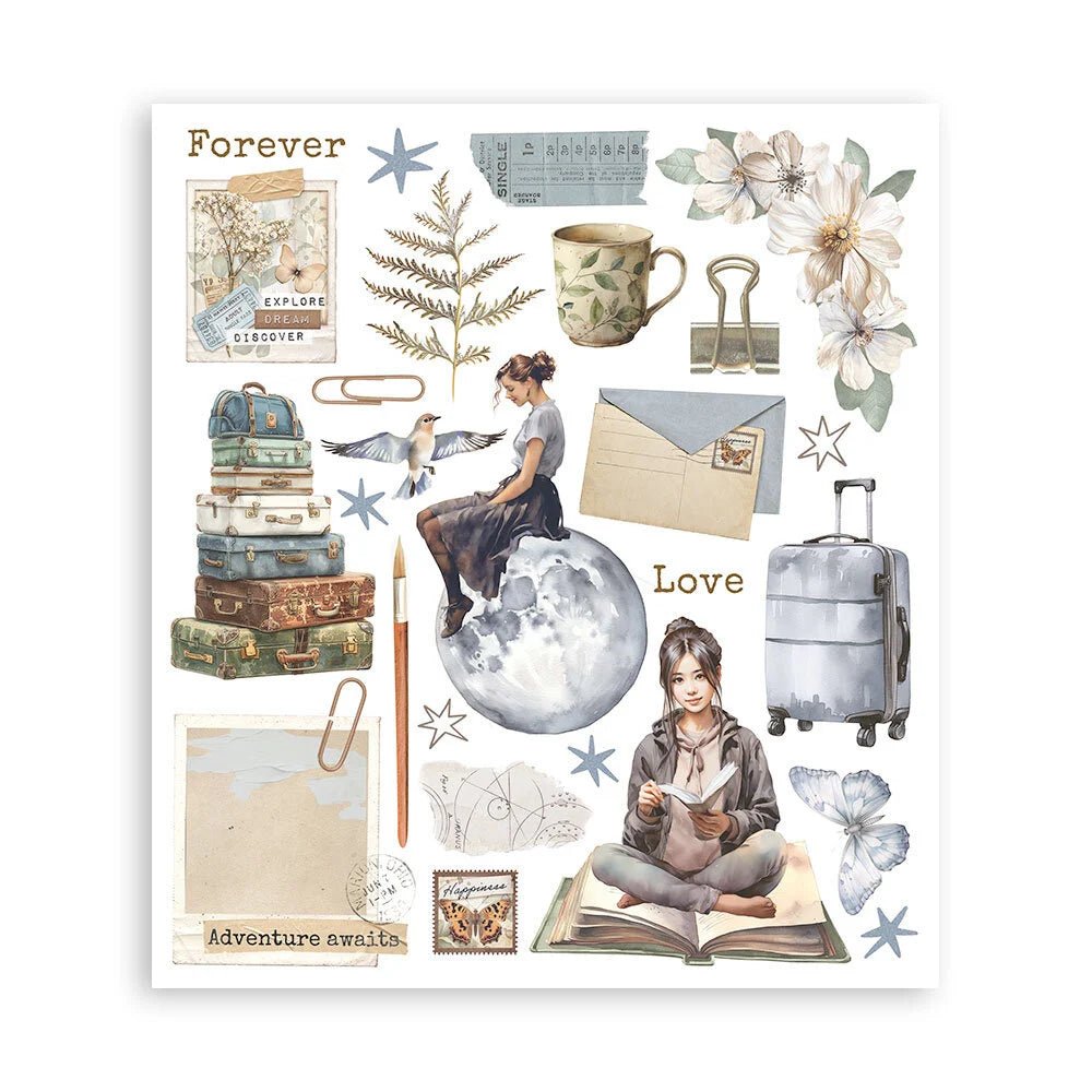 Rub - On Selection 20,5 x 23 cm - Secret Diary - 3 - Stamperia - Tidformera