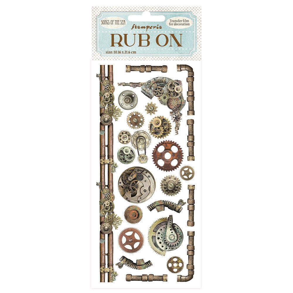 Rub - on Songs of the Sea - Mechanisms and Pipes - 1 - Stamperia - Tidformera