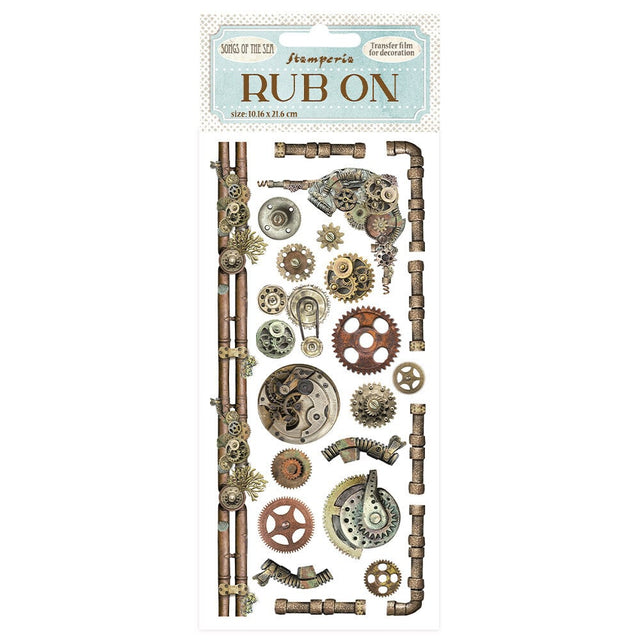 Rub - on Songs of the Sea - Mechanisms and Pipes - 1 - Stamperia - Tidformera