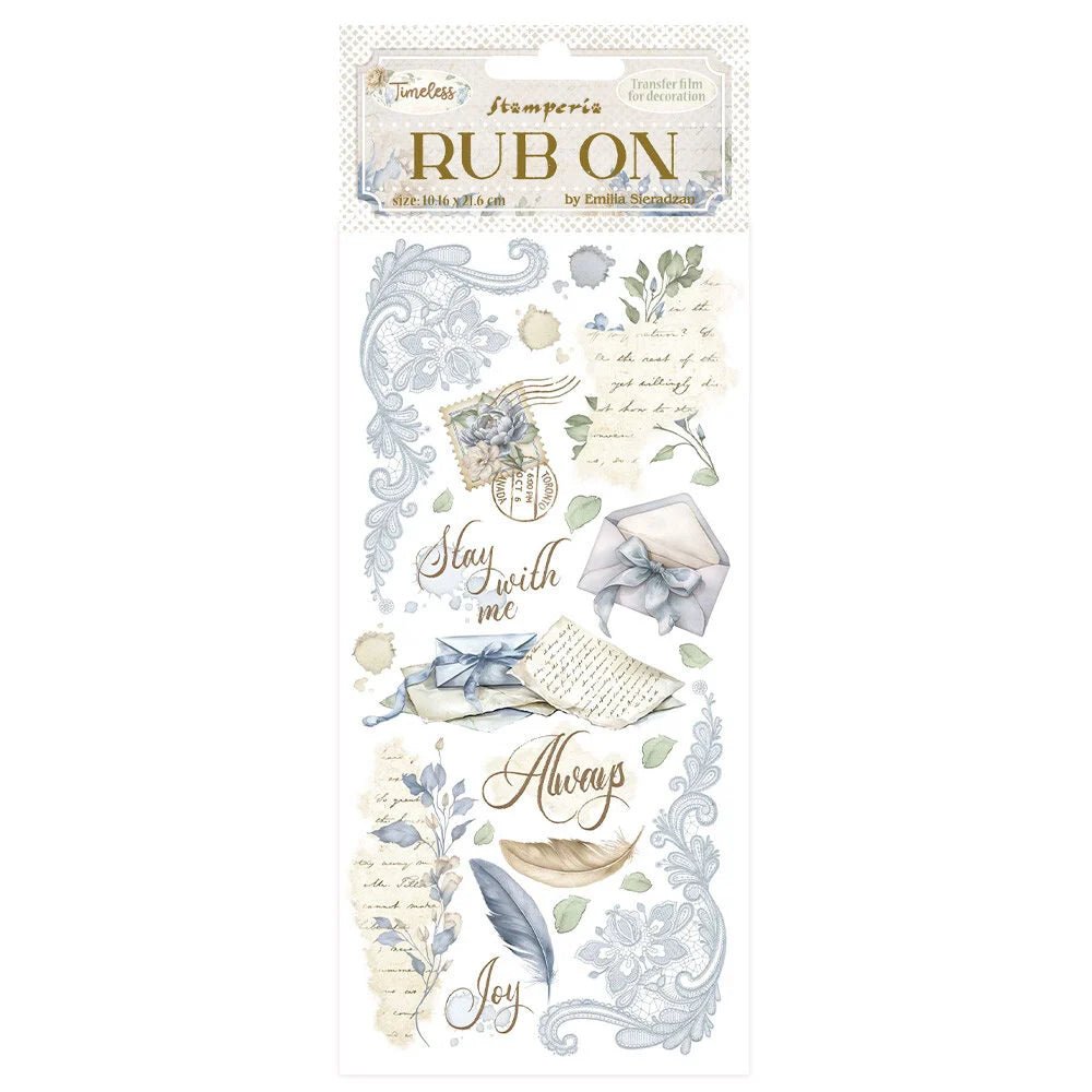 Rub - on - Timeless - Letters - 1 - Stamperia - Tidformera