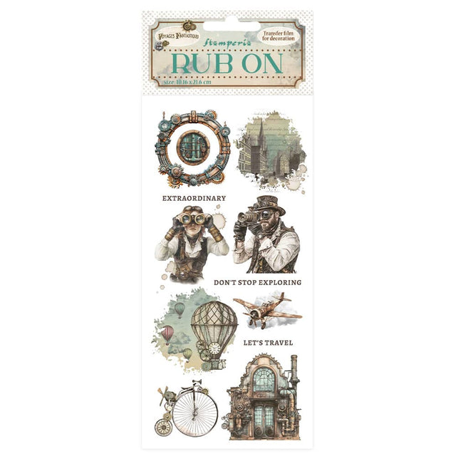 Rub - on - Voyages Fantastiques - Mechanical Wonders - 1 - Stamperia - Tidformera