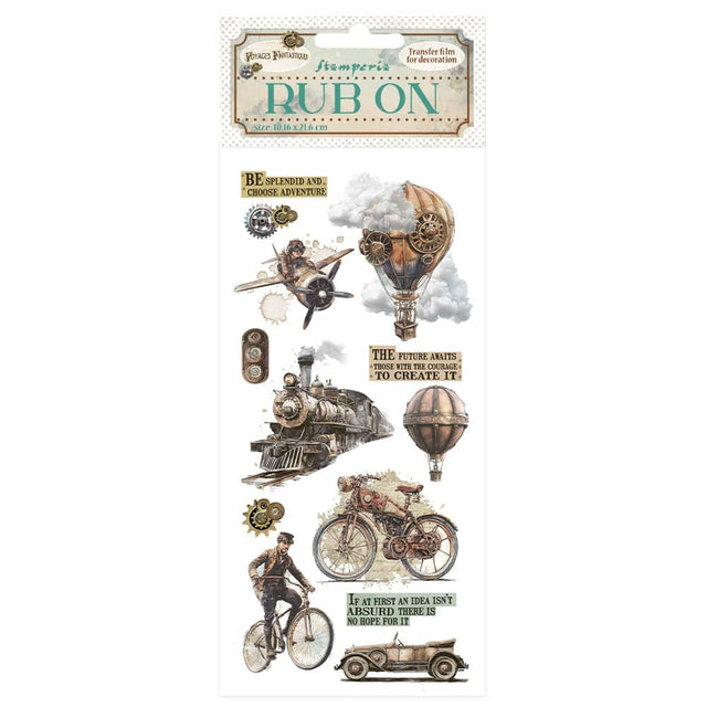 Rub - on - Voyages Fantastiques - The Age of Adventure - 1 - Stamperia - Tidformera