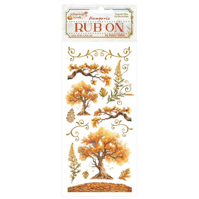 Rub - on - Whispering Woods - Oak - 1 - Stamperia - Tidformera