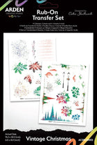 Rub - ons Transfer Set - Vintage Christmas - 1 - Arden Creative Studio - Tidformera
