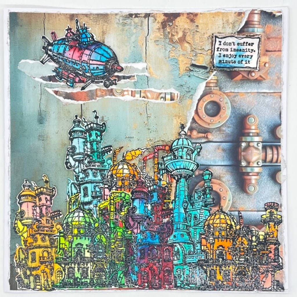 Rubber Stamps - Insanity A6 - 5 - IndigoBlu - Tidformera