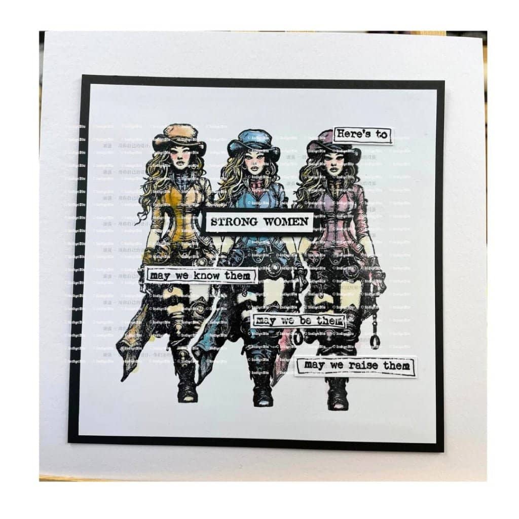 Rubber Stamps - Lady Fortescue A6 - 5 - IndigoBlu - Tidformera
