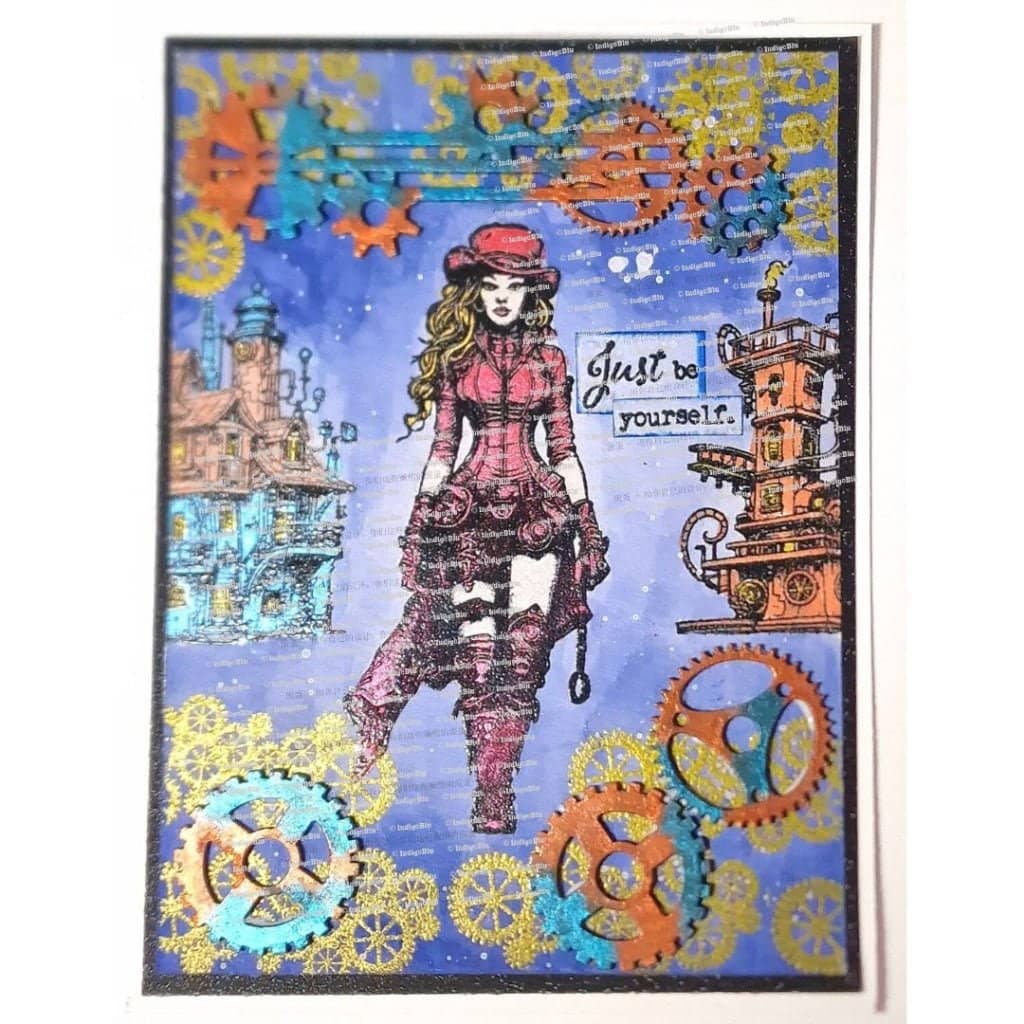 Rubber Stamps - Lady Fortescue A6 - 4 - IndigoBlu - Tidformera