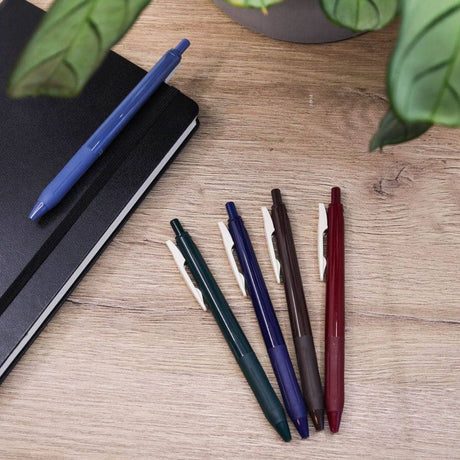 Sarasa Clip Vintage color Set 5 - pack - No.1 - 2 - Zebra - Tidformera