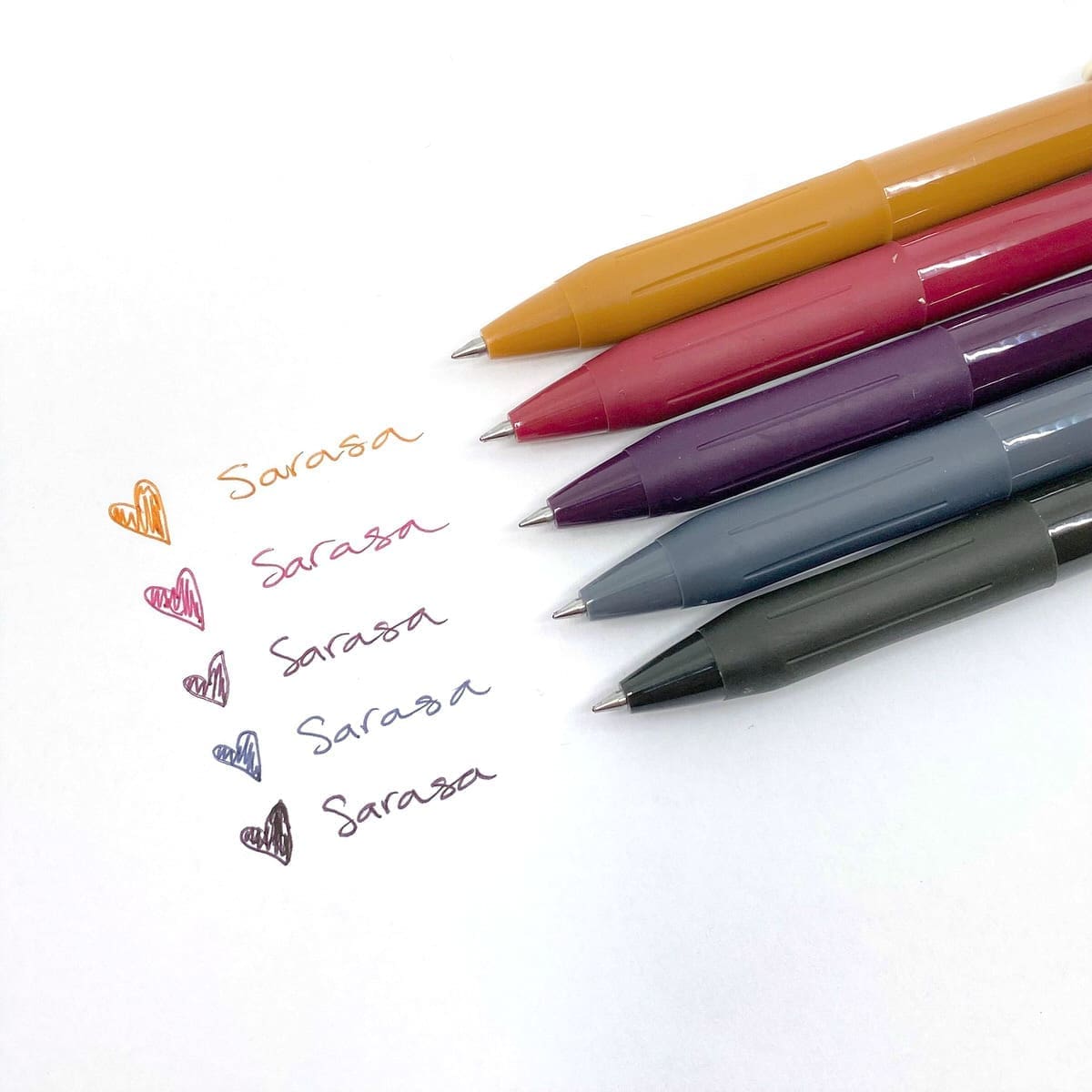 Sarasa Clip Vintage color Set 5 - pack - No.2 - 2 - Zebra - Tidformera