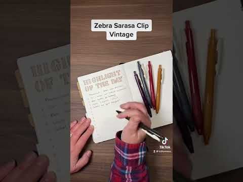 Sarasa Clip Vintage Gelpenna 0.5 mm - Dark blue - 3 - Zebra - Tidformera