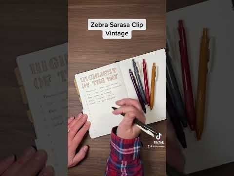 Sarasa Clip Vintage Gelpenna 0.5 mm - Dark grey - Zebra - Tidformera