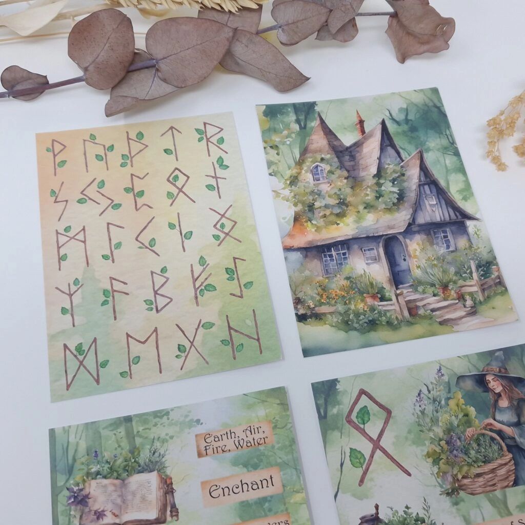 Scrap Paper 7,4 x 10,5 - Earth Witches - 6 - Plan & Plot Studio - Tidformera