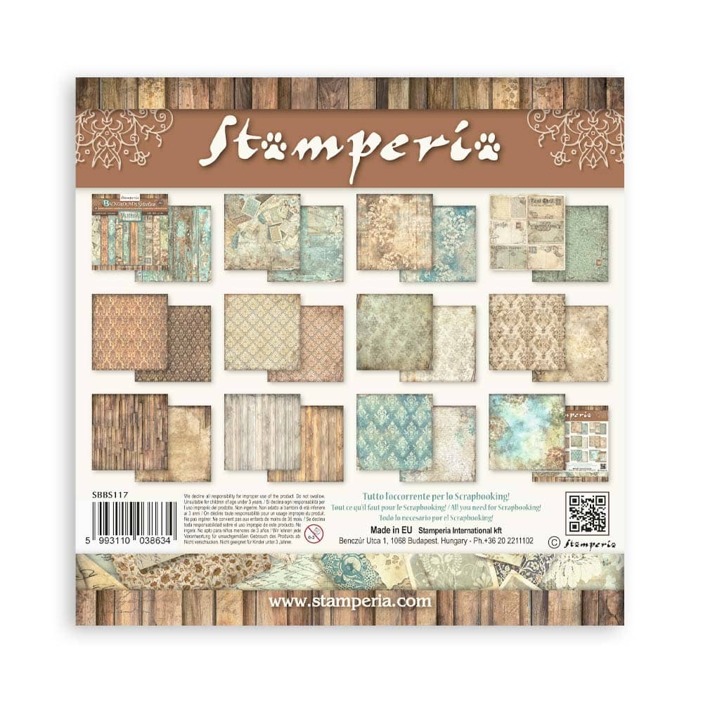 Scrapbookingpapper - Alterego - Backgrounds - 13 - Stamperia - Tidformera