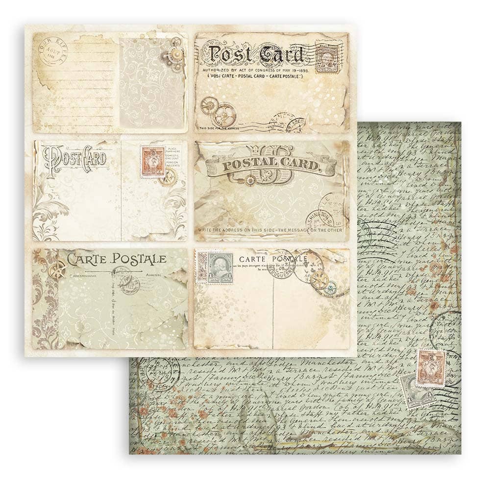 Scrapbookingpapper - Alterego - Backgrounds - 4 - Stamperia - Tidformera
