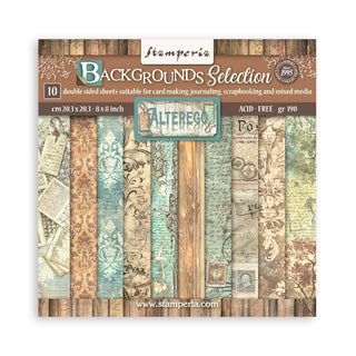 Scrapbookingpapper - Alterego - Backgrounds - 1 - Stamperia - Tidformera