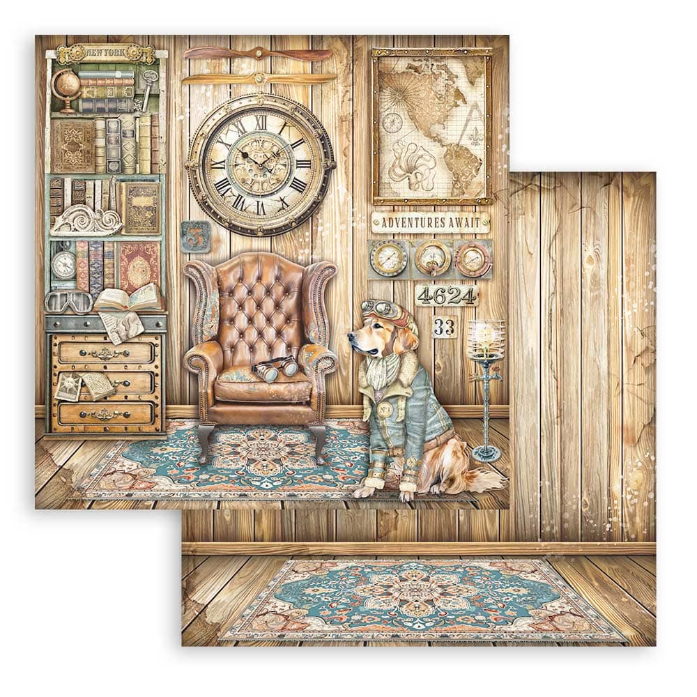 Scrapbookingpapper - Alterego - 3 - Stamperia - Tidformera