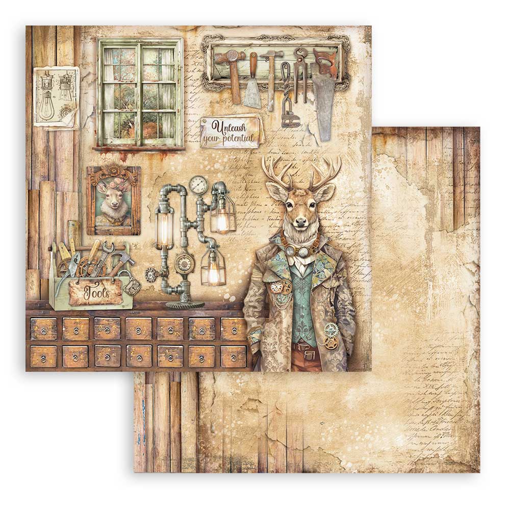 Scrapbookingpapper - Alterego - 7 - Stamperia - Tidformera