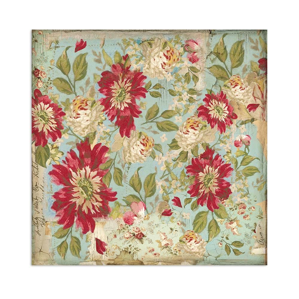 Scrapbookingpapper - Backgrounds - Alice - 13 - Stamperia - Tidformera