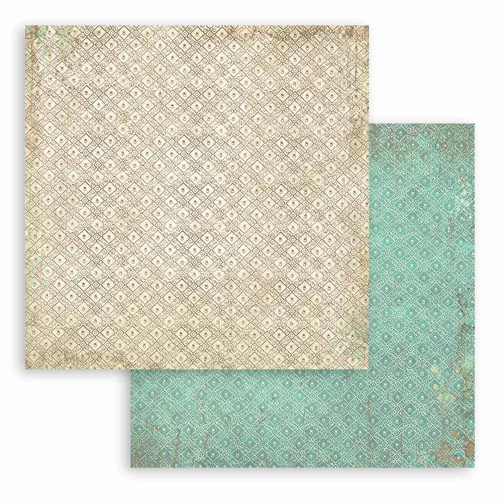 Scrapbookingpapper - Backgrounds - Brocante Antiques - 6 - Stamperia - Tidformera