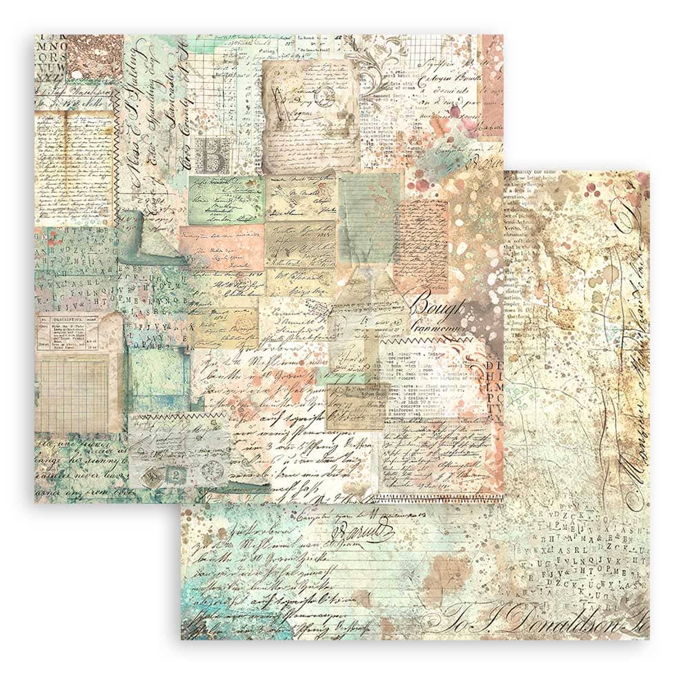 Scrapbookingpapper - Backgrounds - Brocante Antiques - 11 - Stamperia - Tidformera