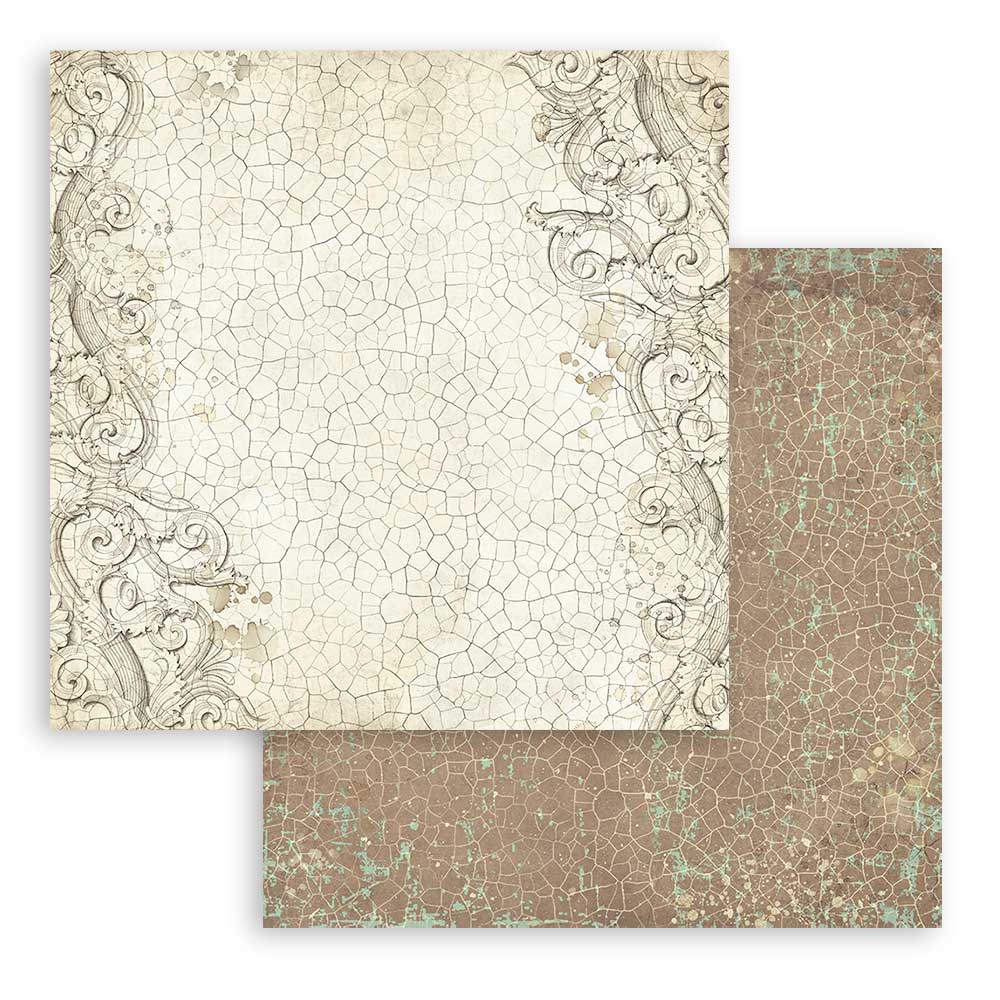 Scrapbookingpapper - Backgrounds - Brocante Antiques - 8 - Stamperia - Tidformera