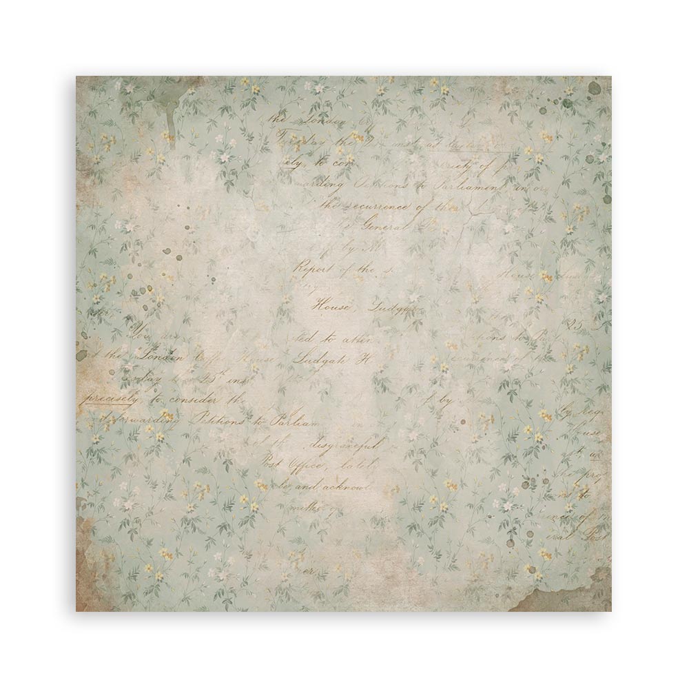 Scrapbookingpapper - Backgrounds - Golden Harmony - Maxi Pad - 16 - Stamperia - Tidformera