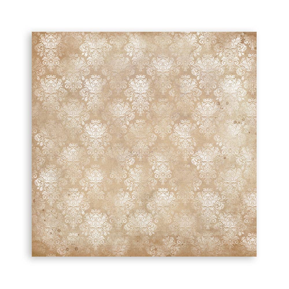 Scrapbookingpapper - Backgrounds - Golden Harmony - Maxi Pad - 10 - Stamperia - Tidformera