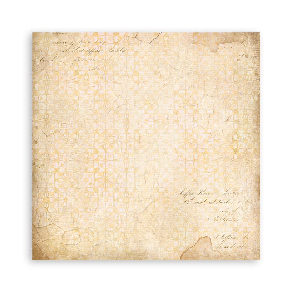 Scrapbookingpapper - Backgrounds - Golden Harmony - Maxi Pad - 12 - Stamperia - Tidformera