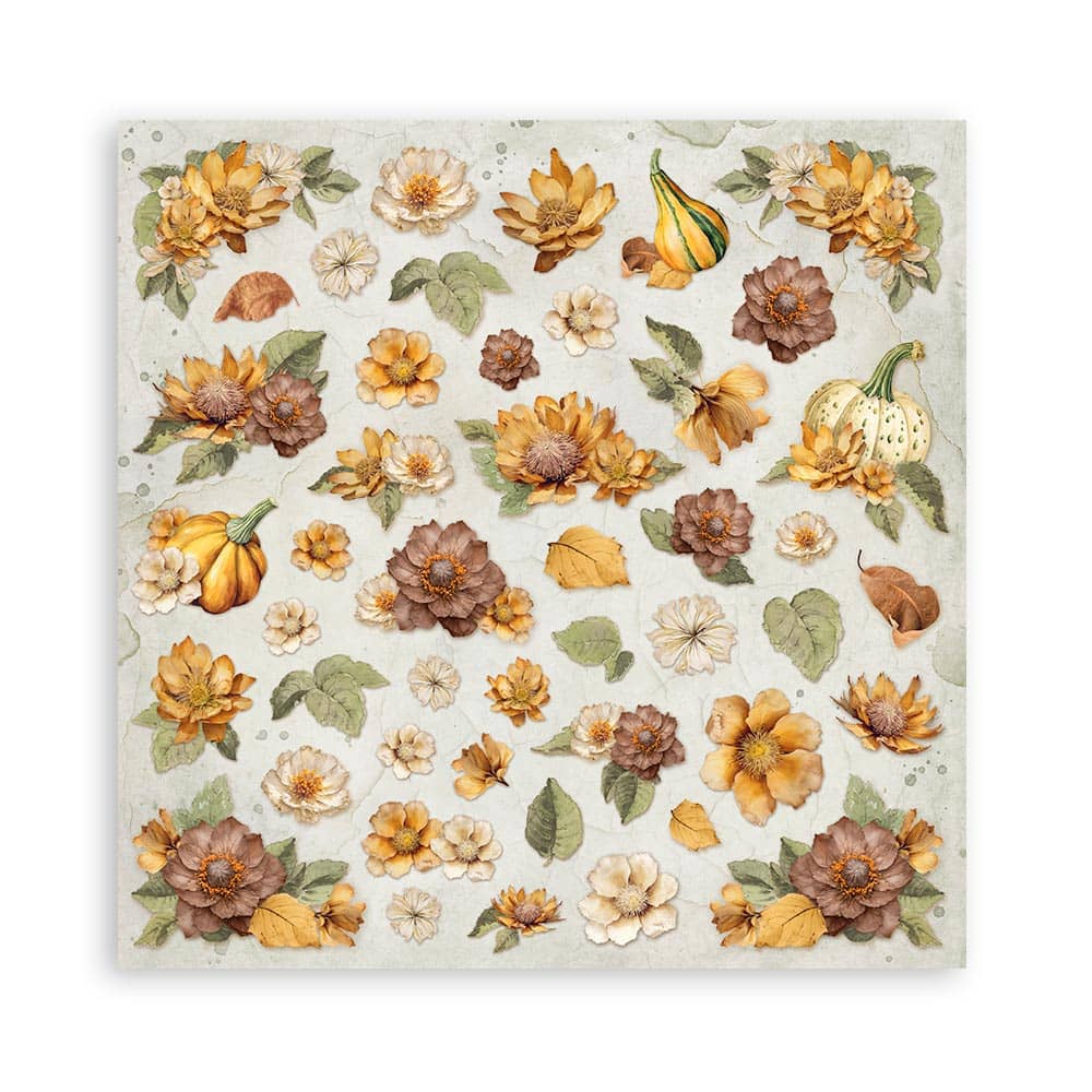 Scrapbookingpapper - Backgrounds - Golden Harmony - Maxi Pad - 4 - Stamperia - Tidformera