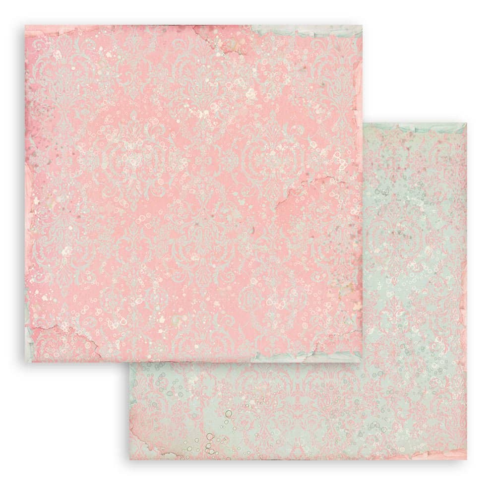 Scrapbookingpapper - Backgrounds - Rose Parfum - 8 - Stamperia - Tidformera