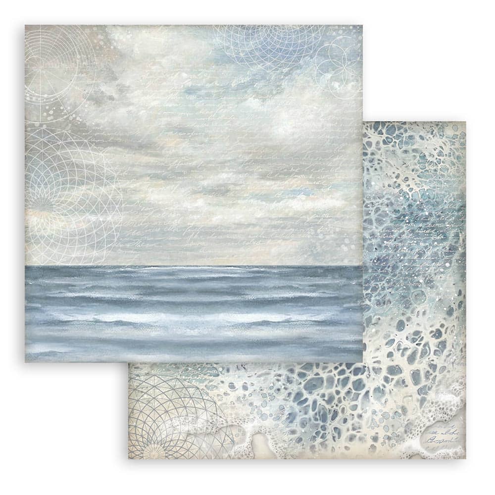 Scrapbookingpapper - Backgrounds - Silent Sea - 5 - Stamperia - Tidformera