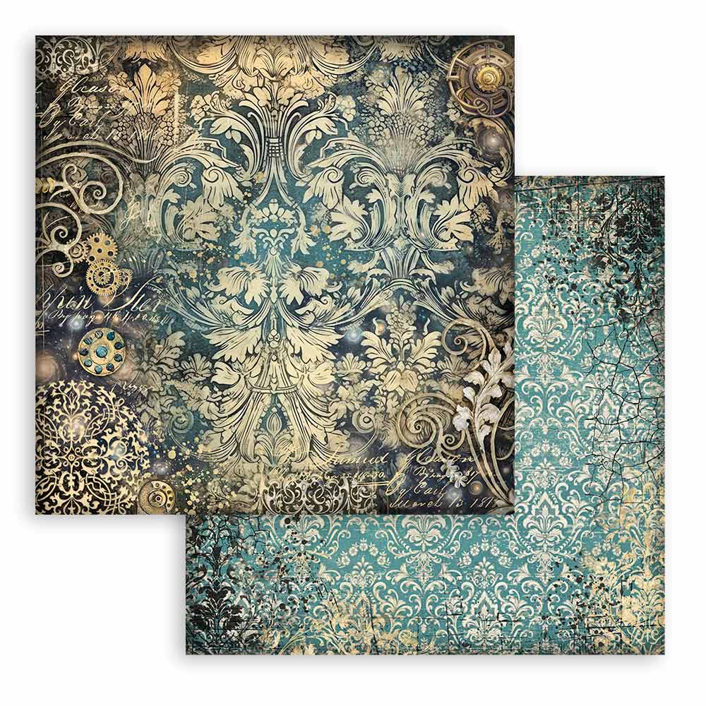 Scrapbookingpapper - Backgrounds - Sir Vagabond in Fantasy World - 9 - Stamperia - Tidformera